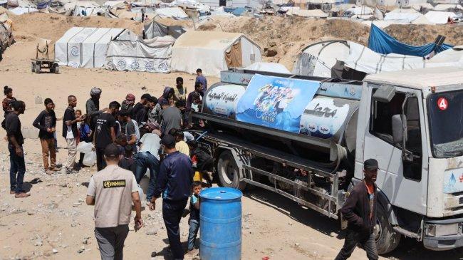 Pengungsi Kamp Al-Shati dan Al-Nasr Gaza Krisis Air Bersih dan Bahan Makanan